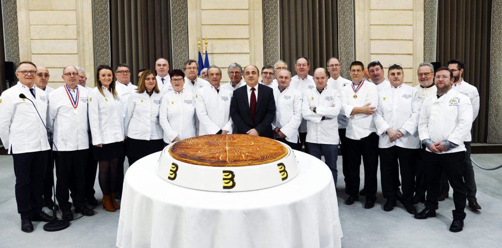 Cérémonie du partage de la galette à l’Elysée