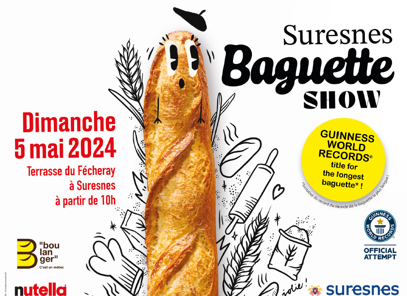 Suresnes Baguette Show : la France tentera de réaliser la plus longue baguette du monde !